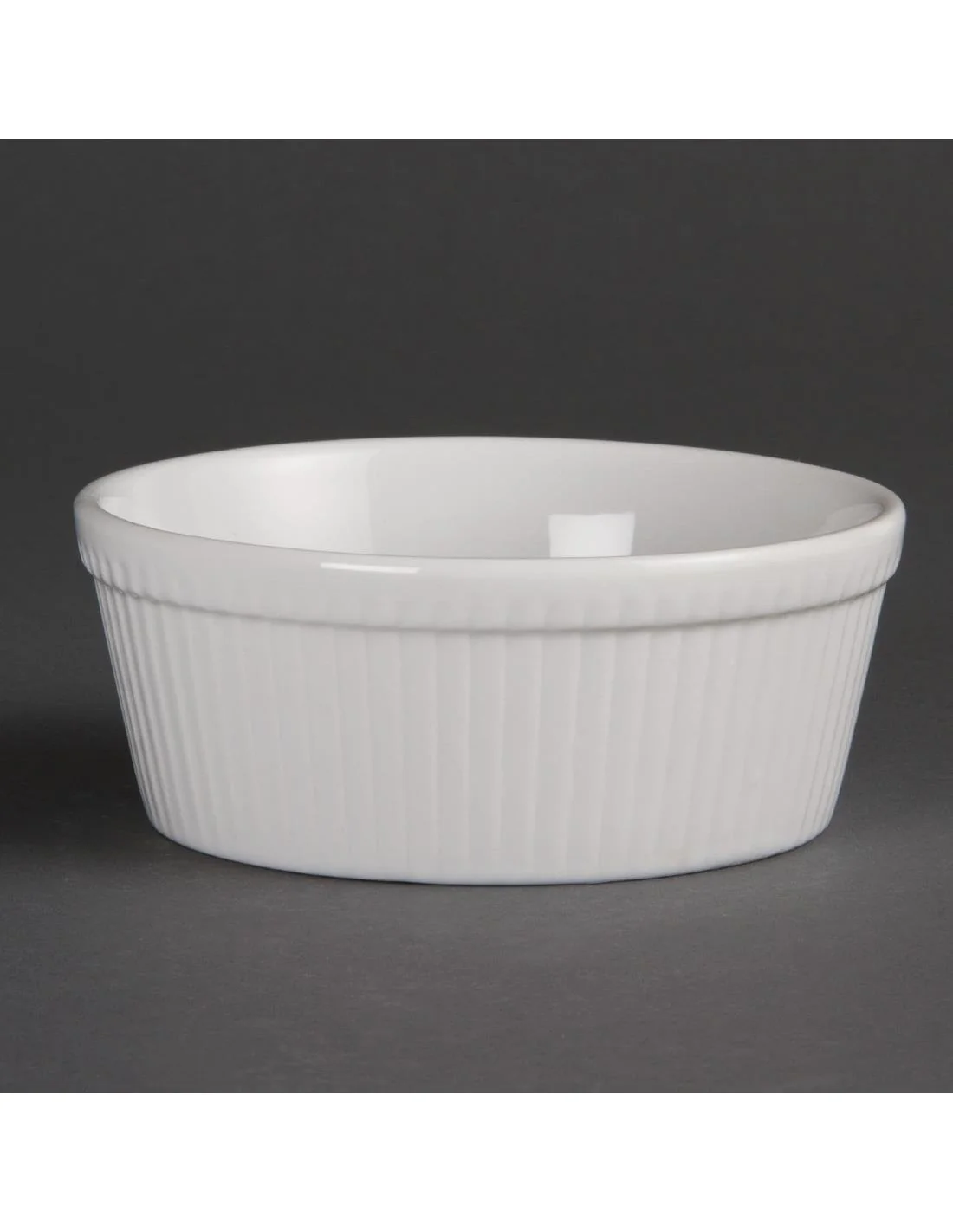 Plats à gratin ronds blancs Olympia 134mm (Lot de 6)