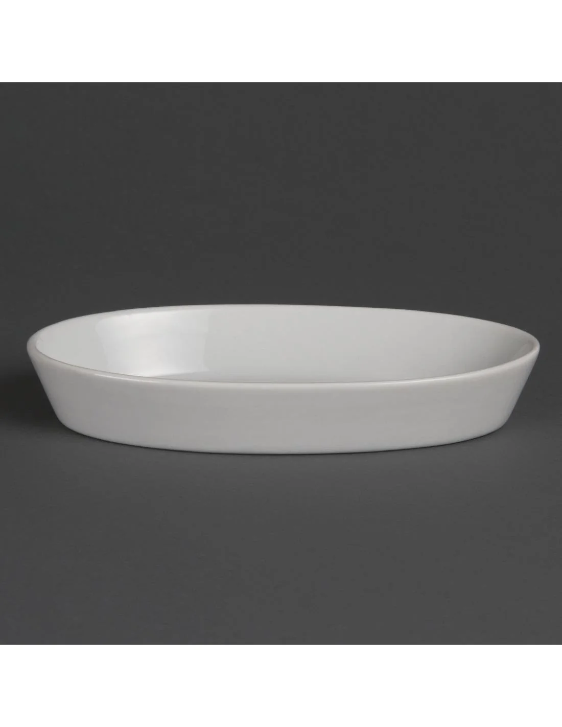 Plats à sole ovales blancs Olympia 195 x 110mm (Lot de 6)