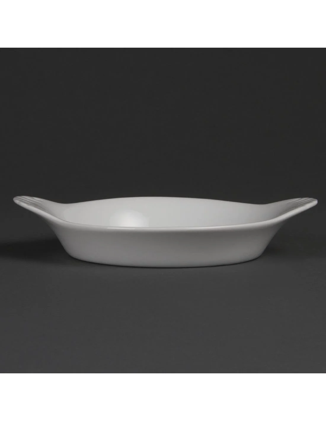 Plats ronds à oreilles blancs Olympia 192x151mm (Lot de 6)