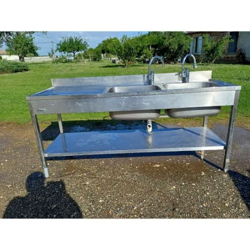 Plonge de collectivité Inox 2 Bacs Philips