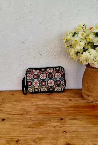 Pochette en canevas vintage