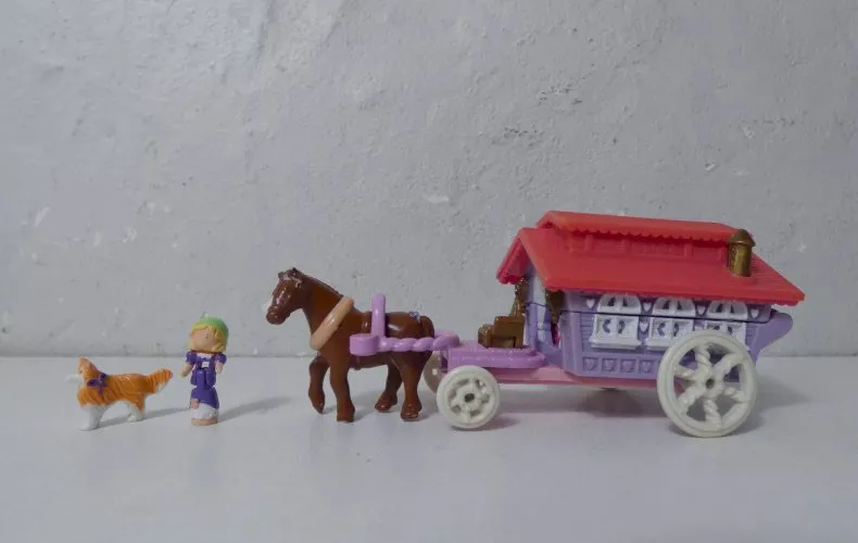 Polly Pocket Circus Wagon on the Go 1995 + personnages