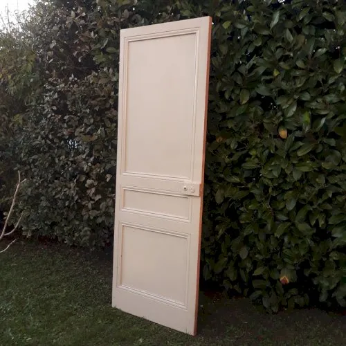 Porte de communication h215xL75,5cm ancienne panneautée, moulurée, porte intérieure Ref873