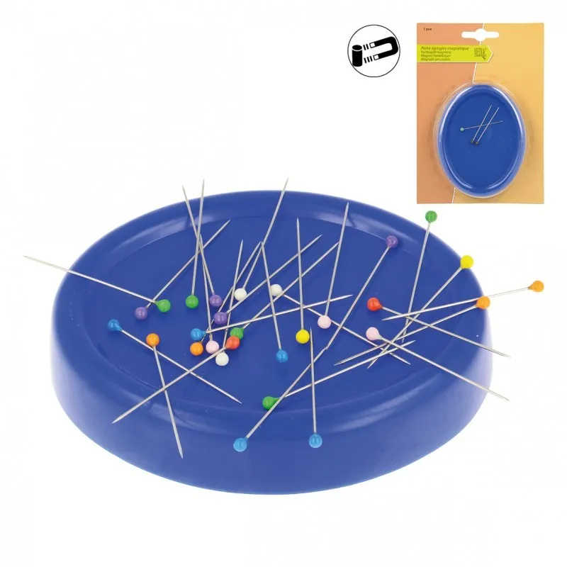 Porte epingle magnetique Bleu -