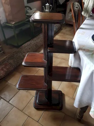 Porte plantes en bois années 50