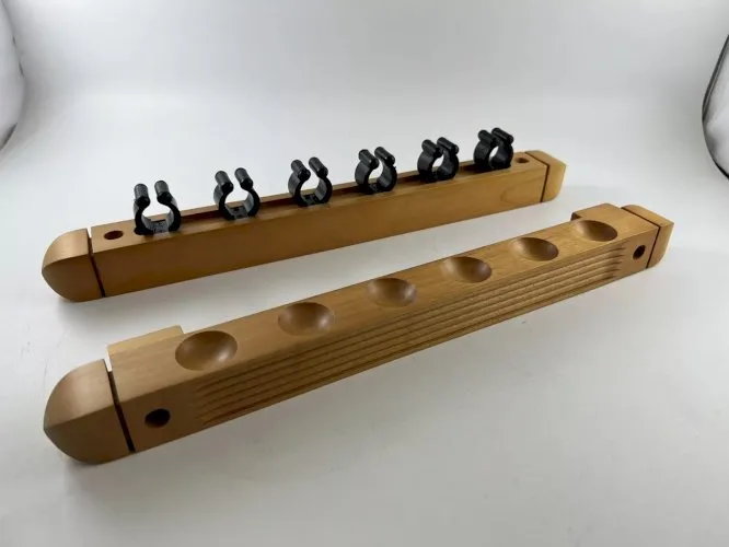 Porte-queues billard mural 6 Queues Erable