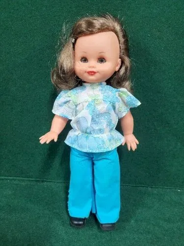 POUPEE ANCIENNE 1.29.01 BELLA HABILLEMENT BLEU