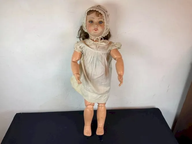 Poupée ancienne tête porcelaine UNIS France 301 71/149 (70 cm)