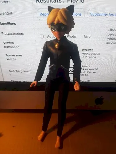 POUPEE MIRACULOUS CHAT NOIR