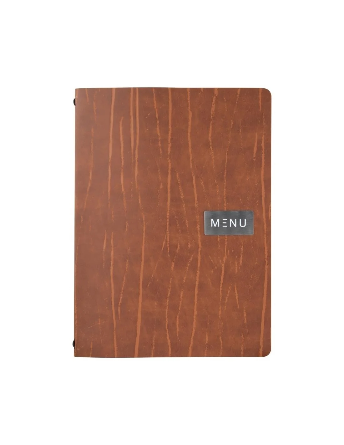Protège-menu en cuir recyclé Securit Gamme Leather A4 marron