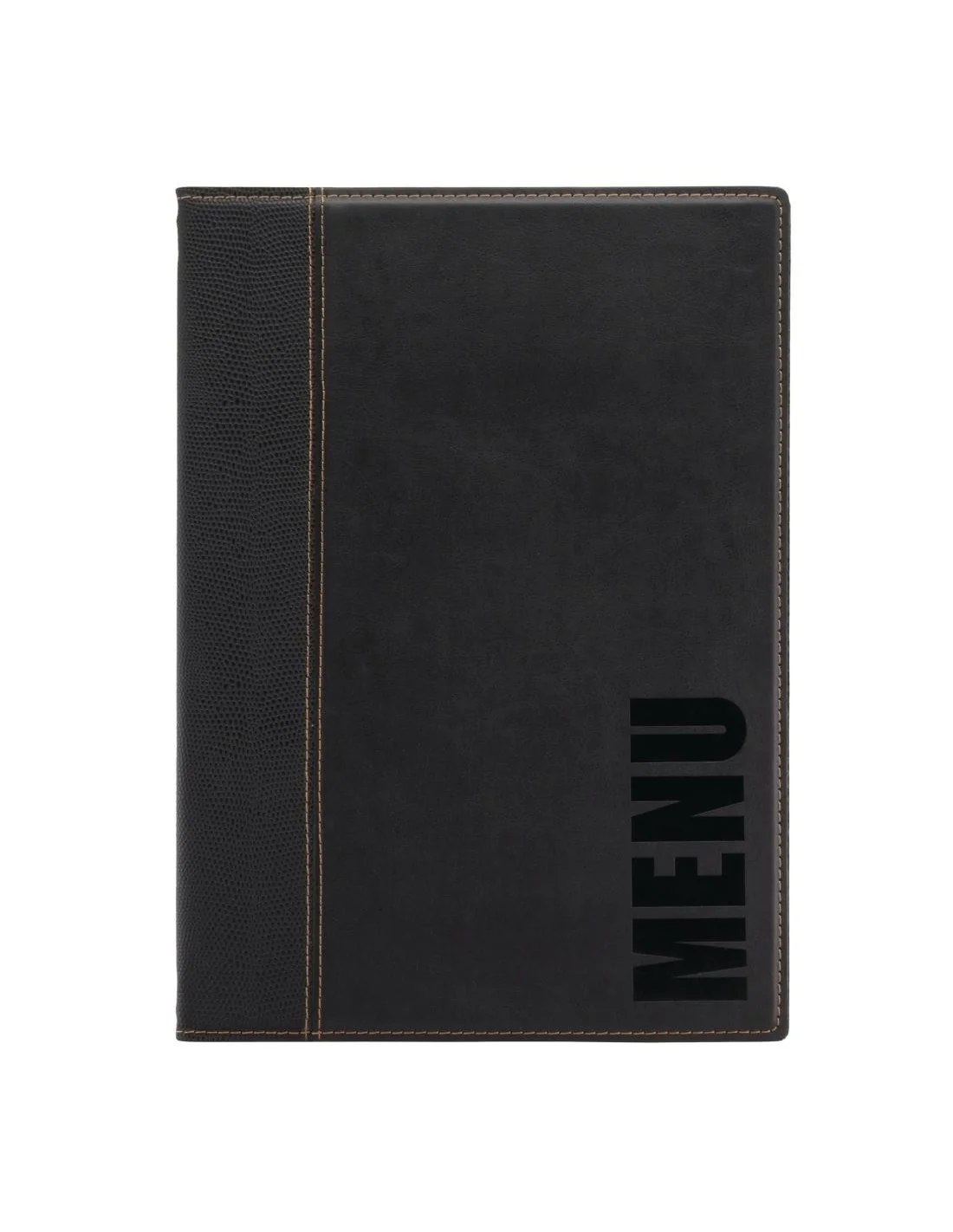 Protège-menus contemporain Securit A4 noir