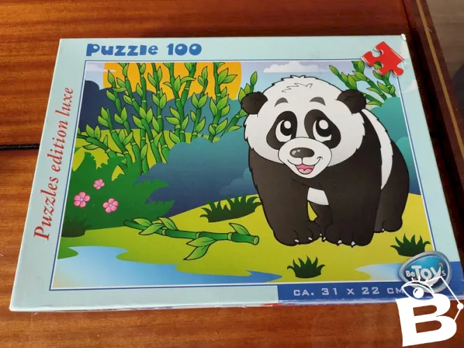Puzzle 100 pièces panda marque bé toys en bon état