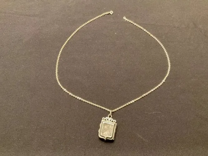 Reliquaire aux cheveux en argent XIXeme