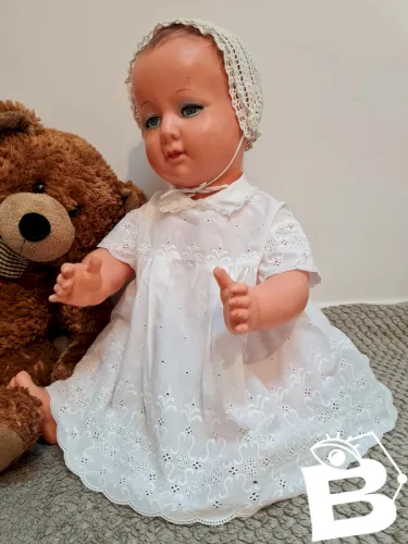 Robe de bébé vintage 1er Age broderie et dentelle