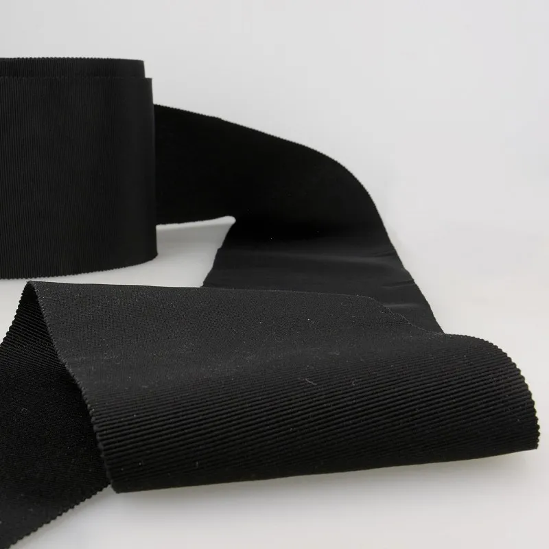 Ruban gros grain Noir - 100mm