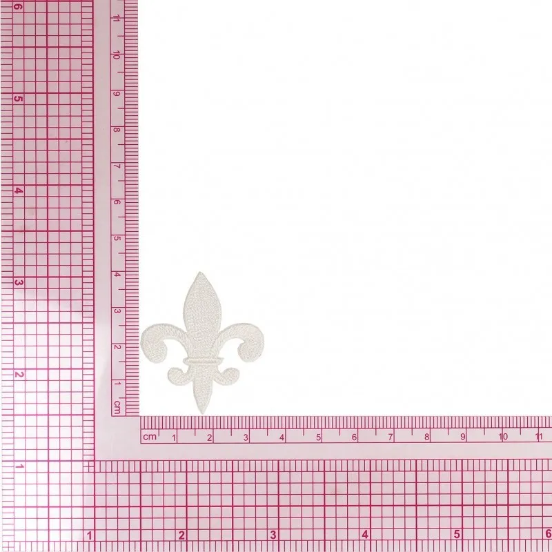 S ecusson ancre - Blanc