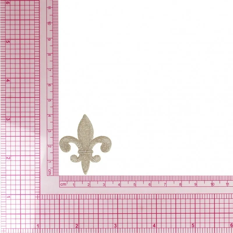 S ecusson ancre lurex - Argent