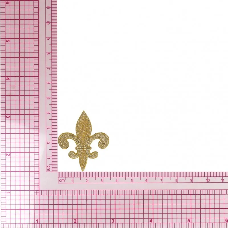 S ecusson ancre lurex - Or