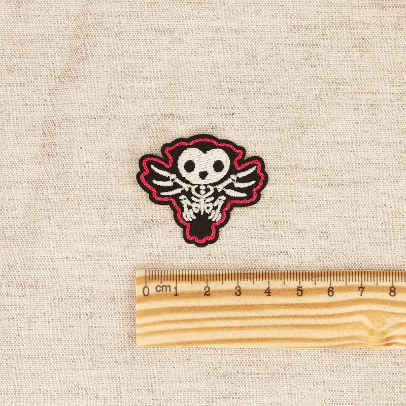 S ecusson animaux squelettes luminiscent - Chauve souris