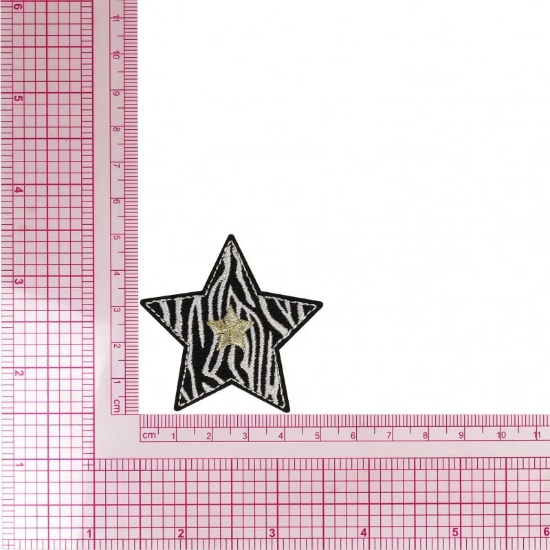 S ecusson etoile panthere et zebre - Zèbre