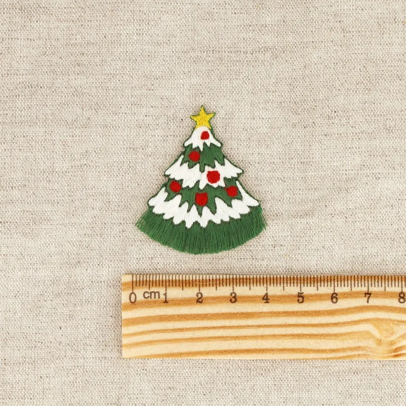 S ecusson noel pompon - Sapin