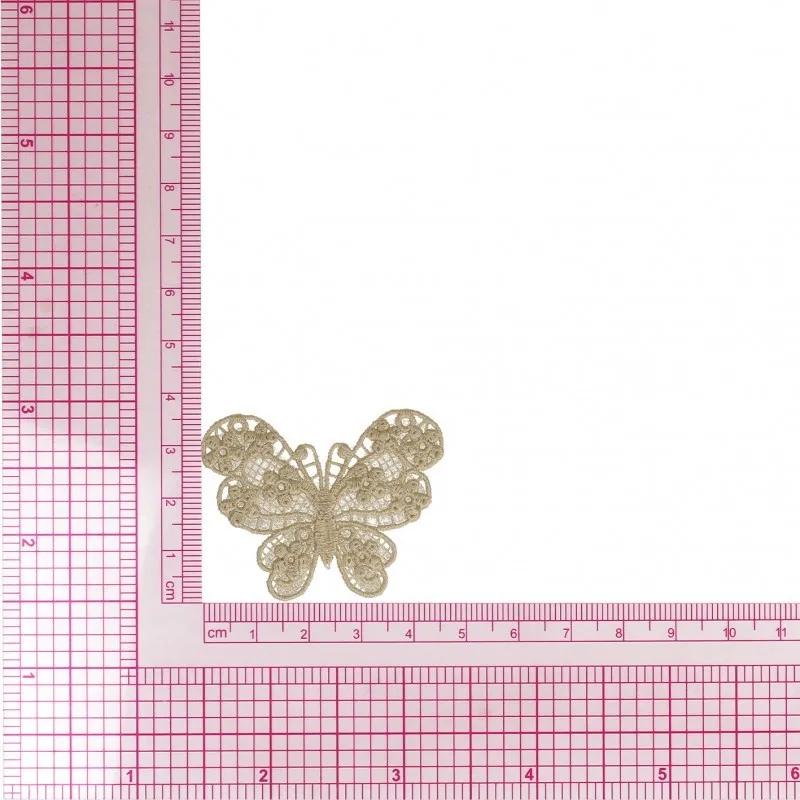 S ecusson papillon dentelle - Lin
