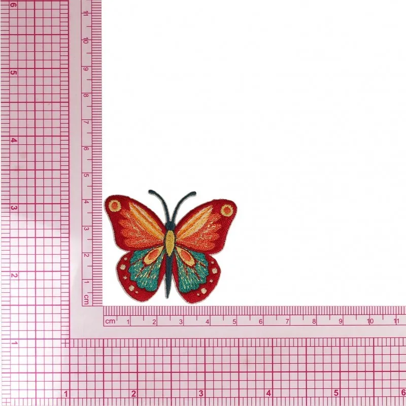 S ecusson papillon - Orange