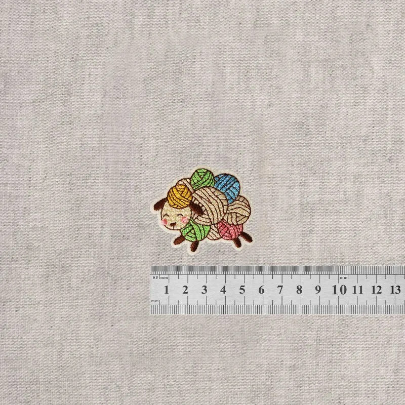 S ecusson pelote de laine - Mouton en pelote