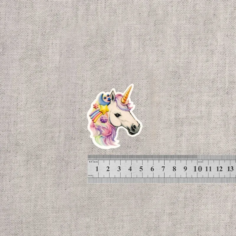 S ecusson tete danimaux rigolos - Licorne