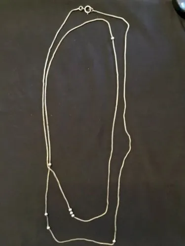 sautoir de montre en argent