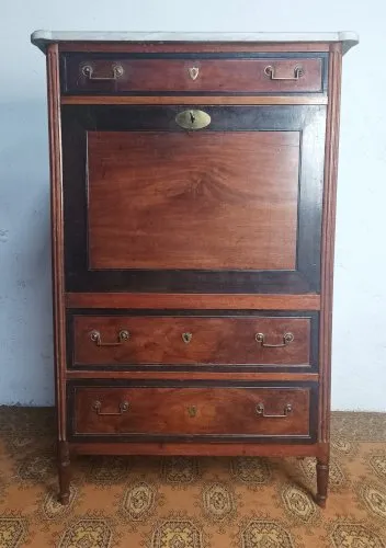 Secrétaire Louis XVI en noyer