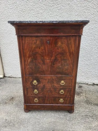 SECRETAIRE RESTAURATION EN ACAJOU DU XIX ème SIECLE