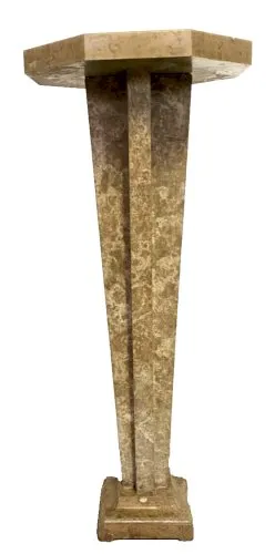 Selette Art Déco en marbre a plateau octogonal XX siècle