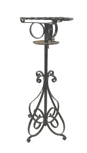 Selette en fer forgé a patine noire XX siècle