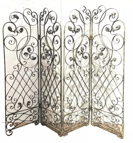 Séparation a quatre vantaux en fer forgé XX siècle