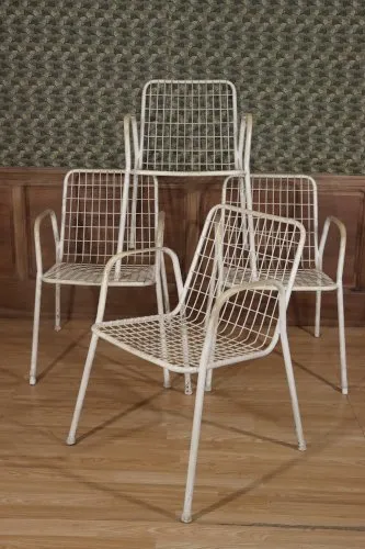 Série 4 fauteuils vintage EMU modèle Rio