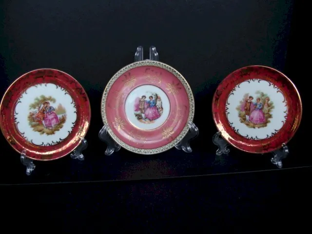Soucoupes Fragonard vintage
