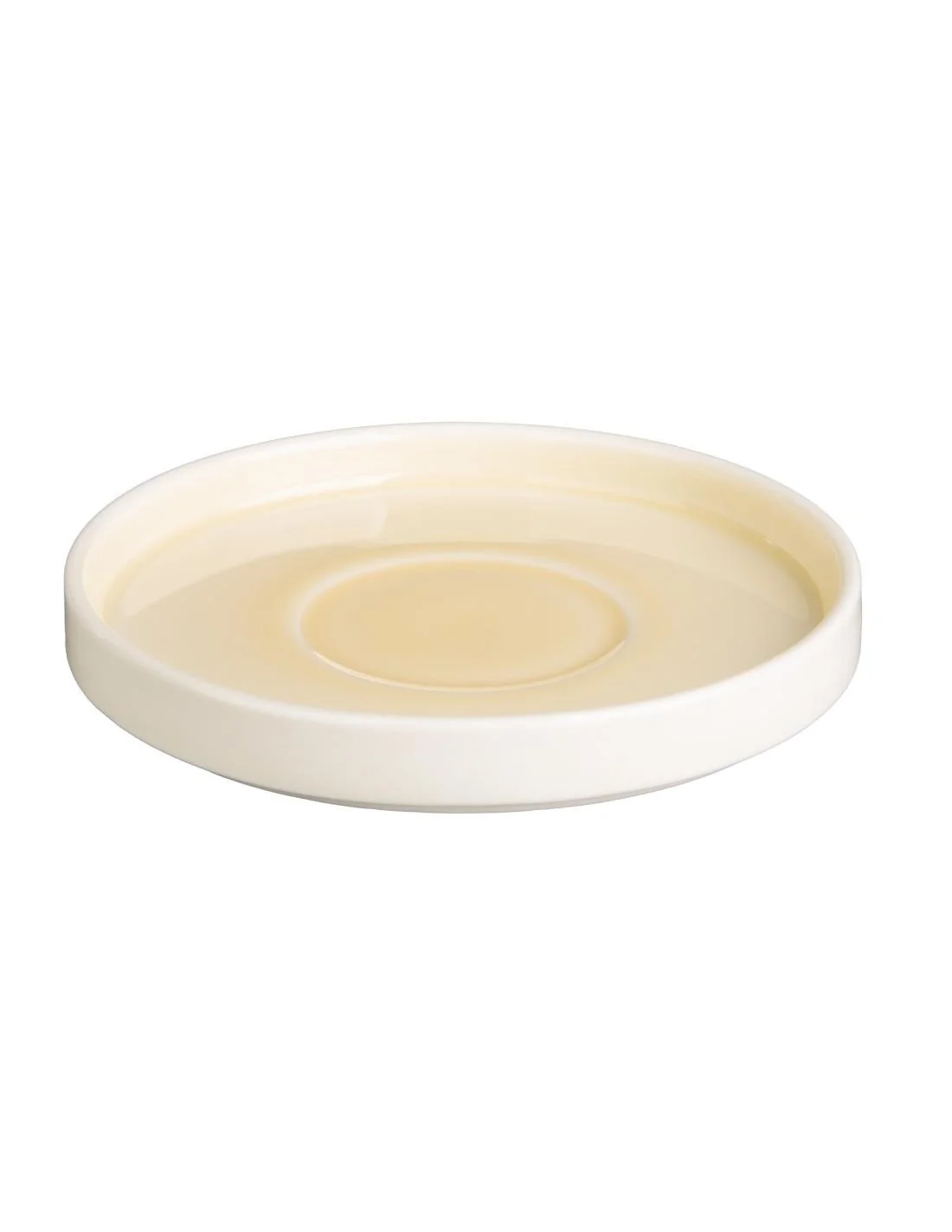 Soucoupes Olympia Fondant jaunes 152mm (lot de 6)