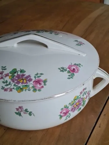 Soupière Digoin Sarreguemines fleurie Plats, saladiers et coupelles