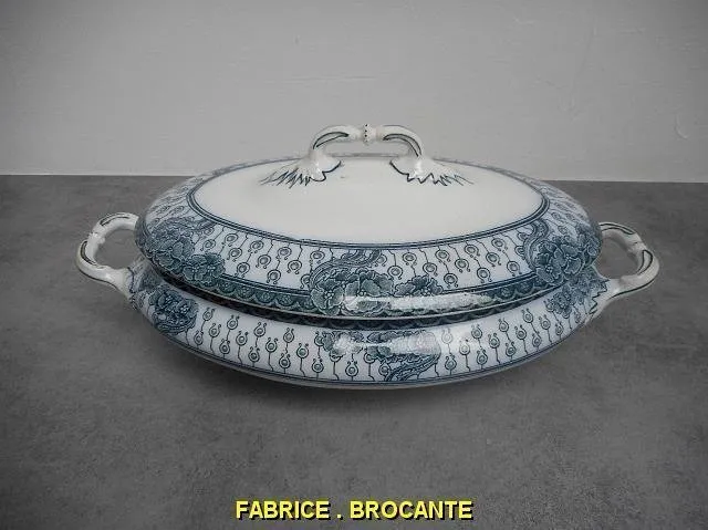 SOUPIERE EN FAIENCE PRINTANIA D'ONNAING