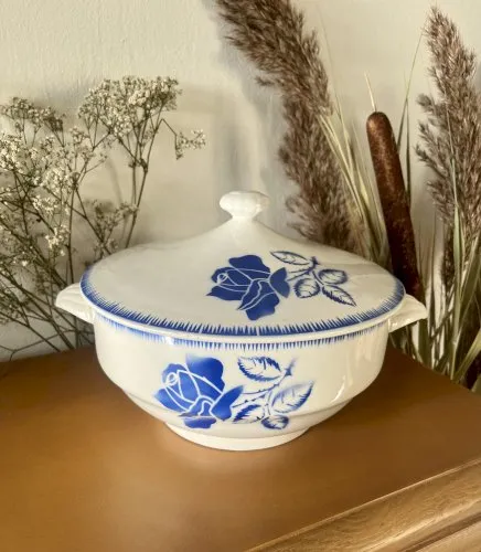 Soupière Rolande en porcelaine opaque - Digoin Sarreguemines