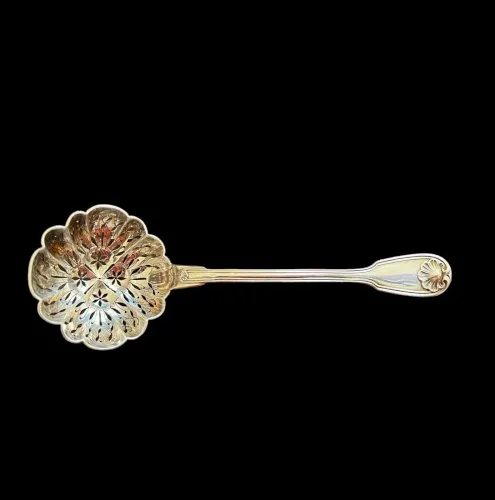 Soupoudreuse Christofle argent massif Xixe Siècle, Blason, Héraldique Antique