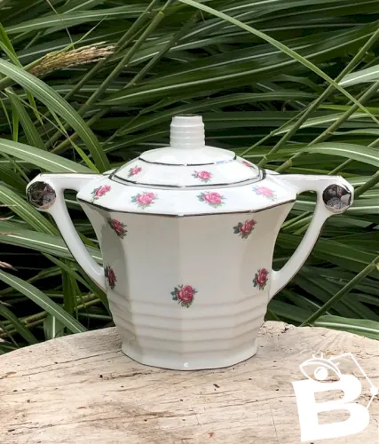 Sucrier vintage en porcelaine Limosa