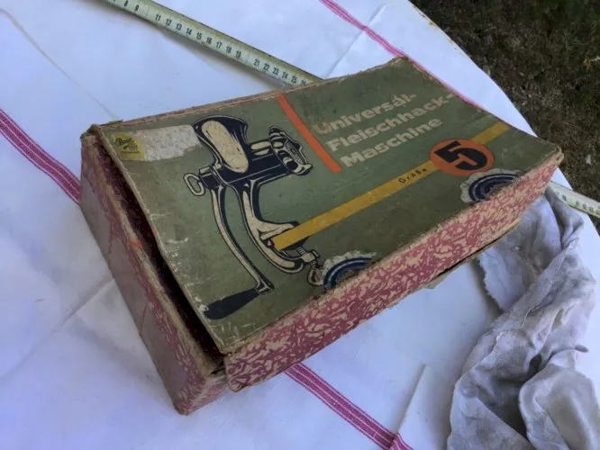 SUPER HACHOIR À VIANDE Manuel 5 vintage 50/60 FLEISCHHACK-MASCHINE Fonte d'Alu