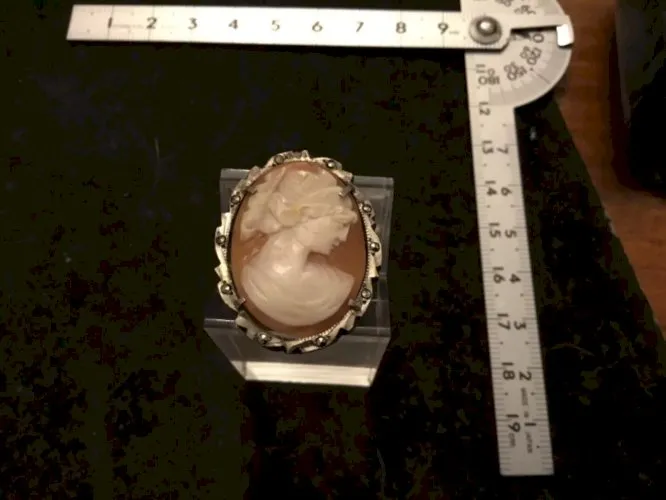 SUPERBE BROCHE pendentif ANCIENNE Argent 800