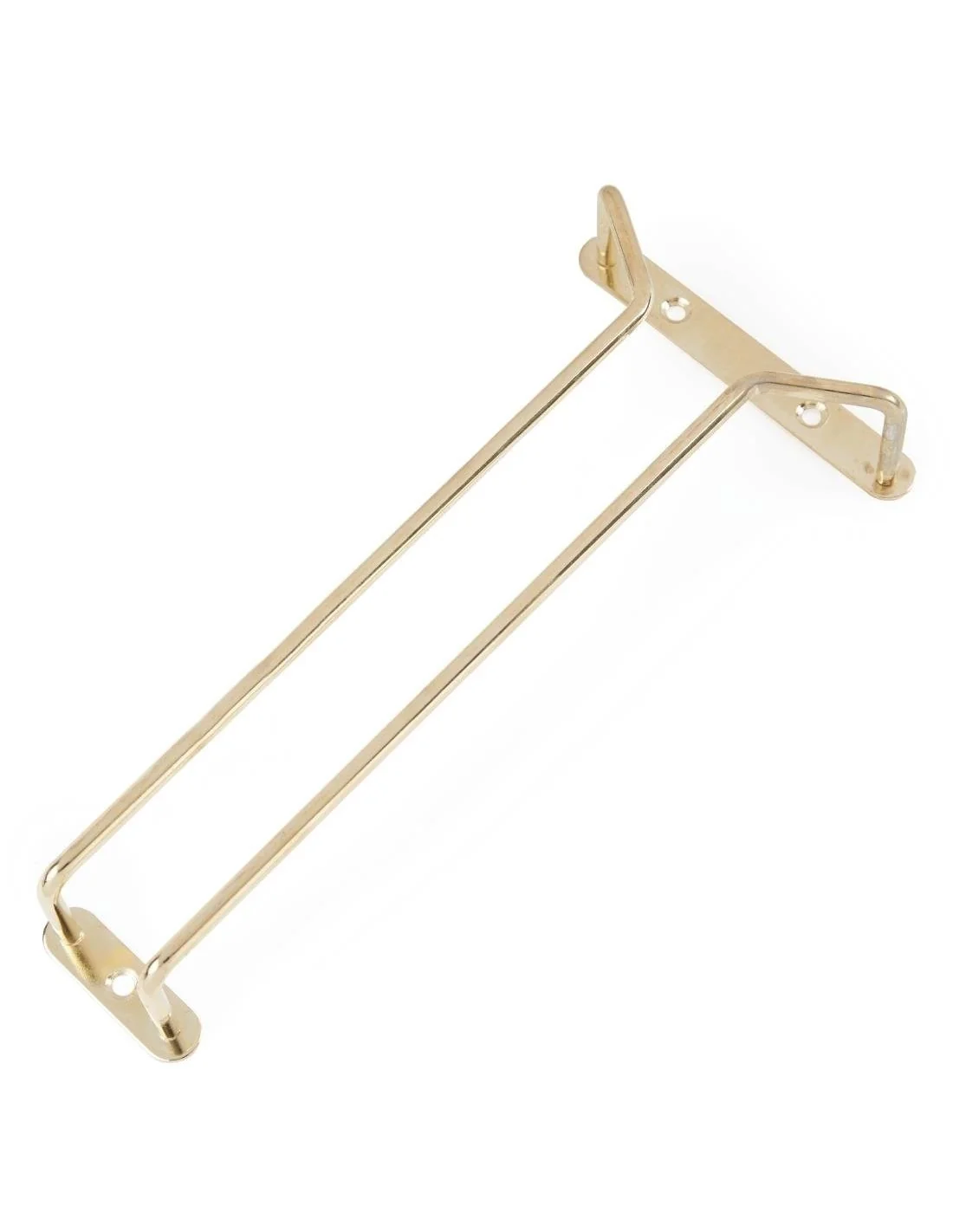 Support verres à pied en acier poli à l'or 255mm