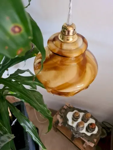 Suspension opaline doux mélange ambré Suspensions