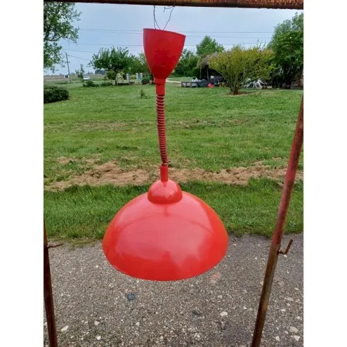 Suspension Vintage Métal Rouge