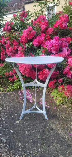 Table basse / guéridon jardin fer