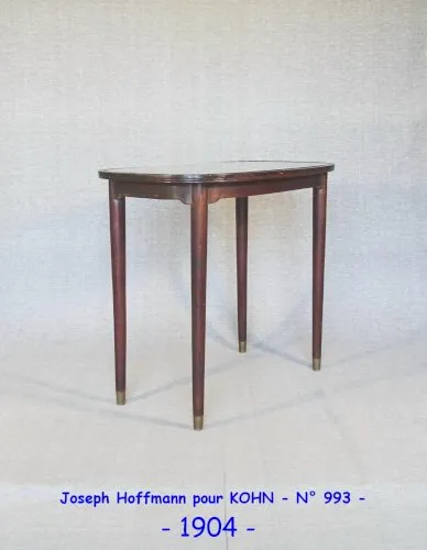 Table d'appoint , de service par Hoffmann pour KOHN N°993, no Thonet